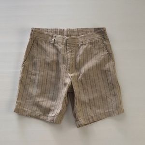 Men’s Flat Front Linen Shorts